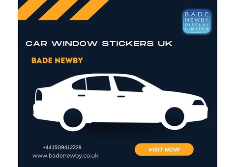 Boot Your Business with Car Window Stickers UK -Badenewby