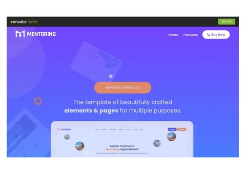 Mentoring - eLearning, Learning management system & Mentor Booking LMS Template