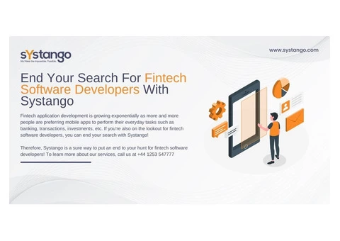 End Your Search For Fintech Software Developers With Systango