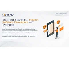 End Your Search For Fintech Software Developers With Systango