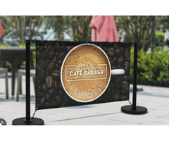 Stand Out with Full Circle Print Ltd's Shop Barrier Prints and Cafe Banners