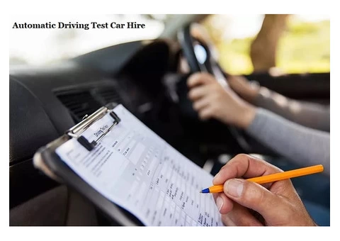 Learners Usually Need Automatic Driving Test Car Hire