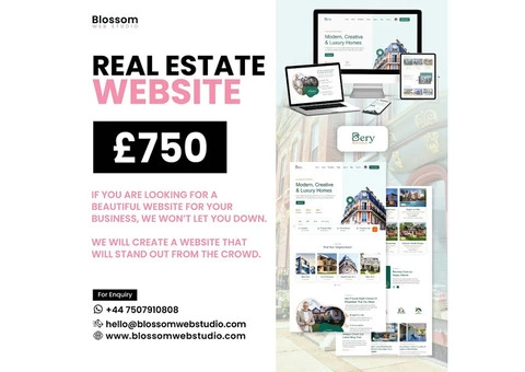 Real Estate Website Design - Starting from £750