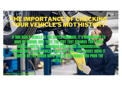 The Importance of Checking Your Vehicle's MOT History