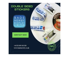 Promote Your Brand with Bade Newby Display Double-Sided Stickers