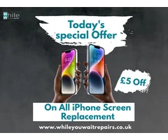 Get £5 off on all iPhone Screen Replacement