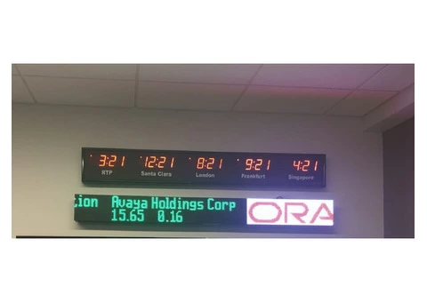 MULTI ZONE DIGITAL WALL CLOCK