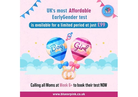 Discover Your Baby's Gender Early with Blue Or Pink's Early Gender DNA Test in the UK!