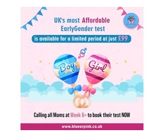 Discover Your Baby's Gender Early with Blue Or Pink's Early Gender DNA Test in the UK!