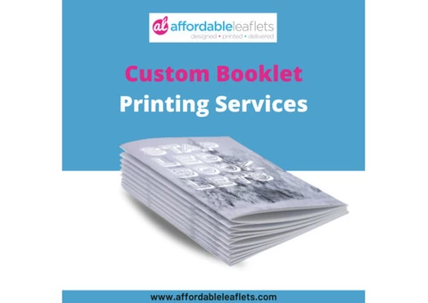Custom Booklet Printing Services | Affordable Leaflets