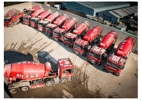 RMS Concrete Provides Supreme Quality Ready-mix Concrete for Commercial and Residential Use.