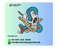 Unleash Your Inner Rebel with Our Striking Snake Biker Patch