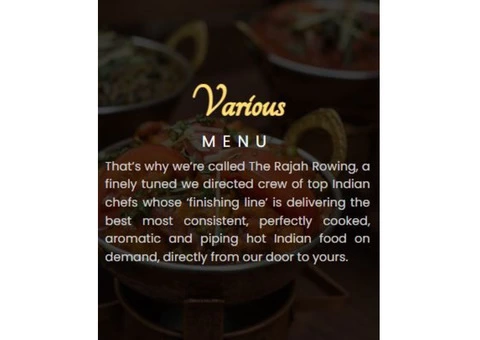 RAJAH ROWING (FINE INDIAN FOOD AT WANSWORTH) - 14/17