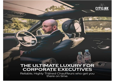Corporate Chauffeur Service | Citilink Services | Book Now - 1/13