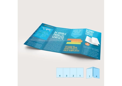A4 Double Parallel Leaflets