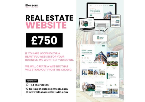 Get a Real estate Website for Your Business - Starting from Just Pound 750