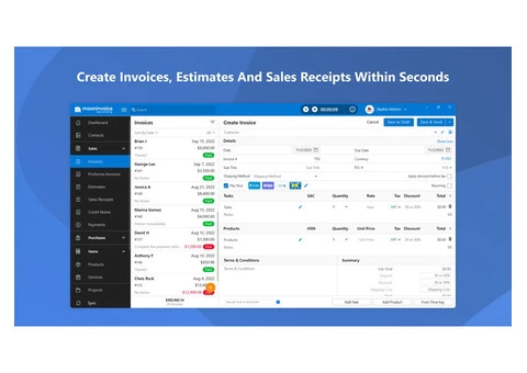 Easy Invoicing & Accounting Software for Windows - Flat 45% OFF (Limited users only) - 2/4