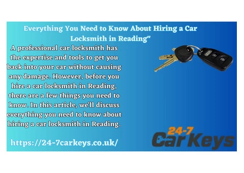 "Everything You Need to Know About Hiring a Car Locksmith in Reading"