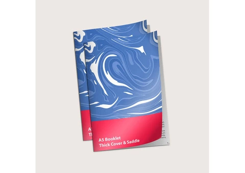 A5 Booklets, Thick Cover, Saddle Stitch