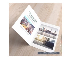 A4 Folded to A5 Leaflets