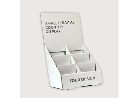 Small 6-Bay A5 Counter Display