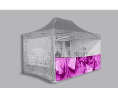 Printed Half Wall Panels Gazebo