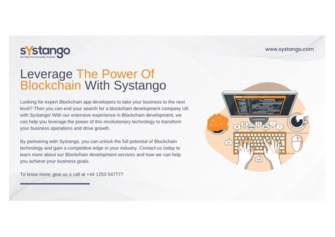 Leverage The Power Of Blockchain With Systango