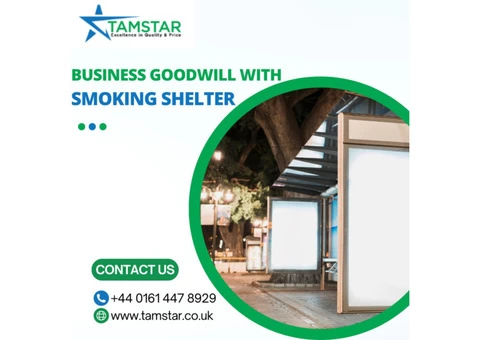 Level up your business goodwill with our Outdoor Smoking Shelter