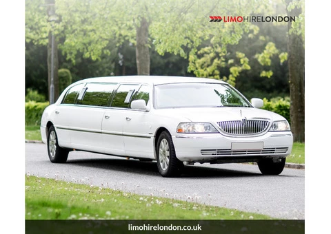 What are the services and pricing options offered by Limo Hire London for limousine hire in London?