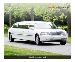 What are the services and pricing options offered by Limo Hire London for limousine hire in London?
