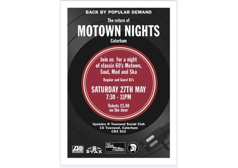 MOTOWN NIGHTS CATERHAM