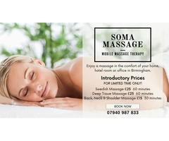 Professional Mobile Massage Service in Birmingham by Qualified Female Therapist