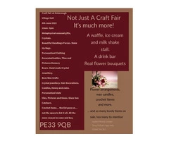 CRAFT FAIR, BUT NOT JUST ANY OLD NORMAL CRAFT FAIR!