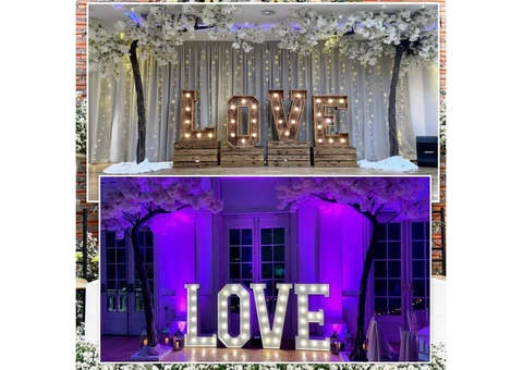 Light Up Letter Hire Staffordshire - 2/5