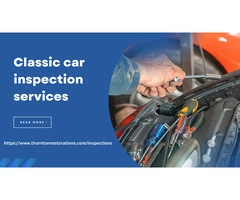 Enhance your classic car performance with detailed classic car inspection services