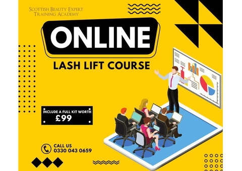 Get Free Kit Worth £99 with Our Online Lash Lift Course