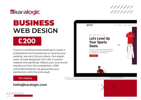 Affordable Web Design Services in London - Starting at just £200