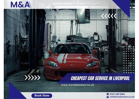 Expert car service and repairs in Liverpool - M and A Motors