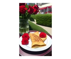 Wedding with a Romantic Parisian Crepes with Pancake Events' Exceptional Crepe Stations