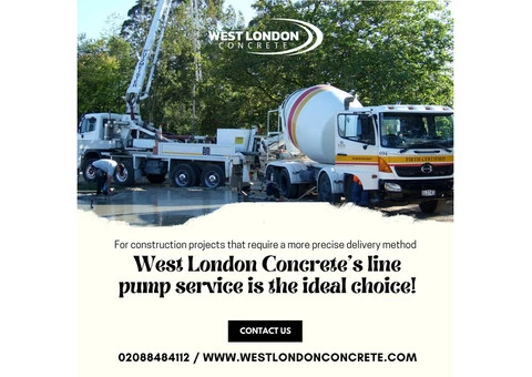 concrete line pump truck hire | West London Concrete