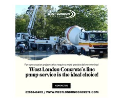 concrete line pump truck hire | West London Concrete