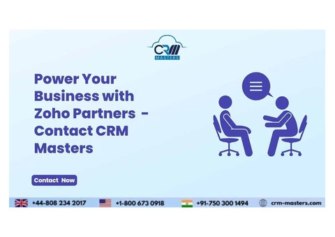 Power Your Business with Zoho Partners - Contact CRM Masters