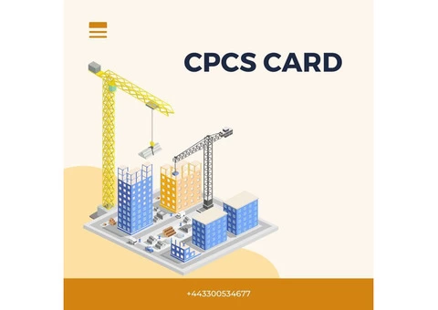 Get Your CPCS Card Quickly with Our Expert Services - Call Us Now at +443300534677