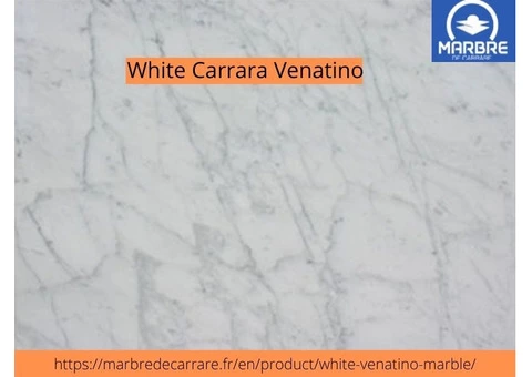 Quality White Carrara Venatino Marble by Marbredecarrare in the UK