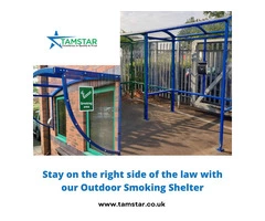 Stay on the right side of the law with our Outdoor Smoking Shelter