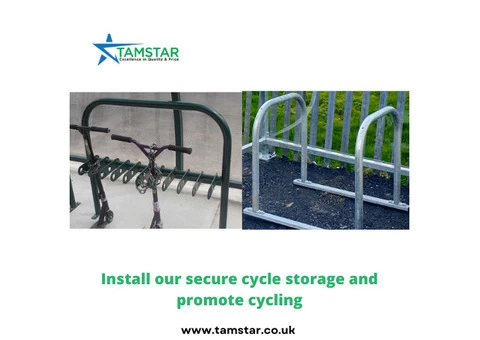 Install our secure cycle storage and promote cycling