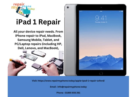 iPad 1 Repair Near Me - Repair My Phone Today