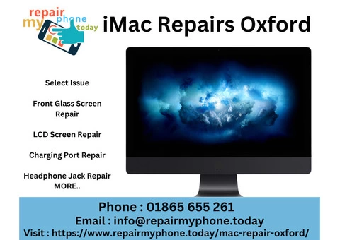 iMac Repairs Oxford - 01865 655 261