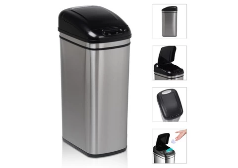 42L Slim Kitchen Sensor Waste Bin