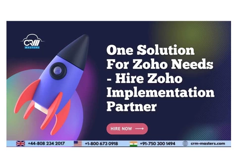 One Solution For Zoho Needs - Hire Zoho Implementation Partner